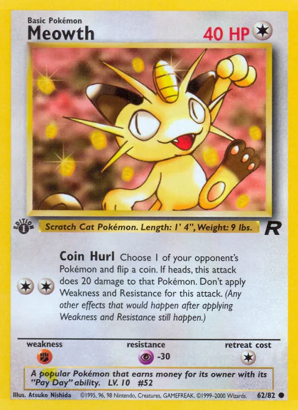 Meowth, Team Rocket No. 62