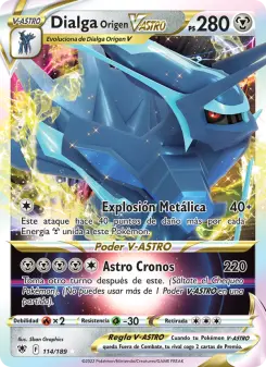 Dialga Origen V-ASTRO, Resplandor Astral No. 114 Holo
