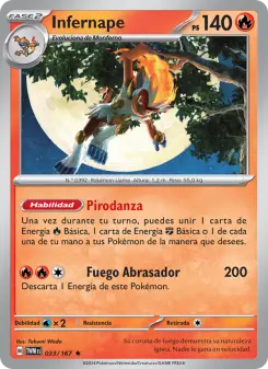 Infernape, Mascarada Crepuscular No. 033 Normal