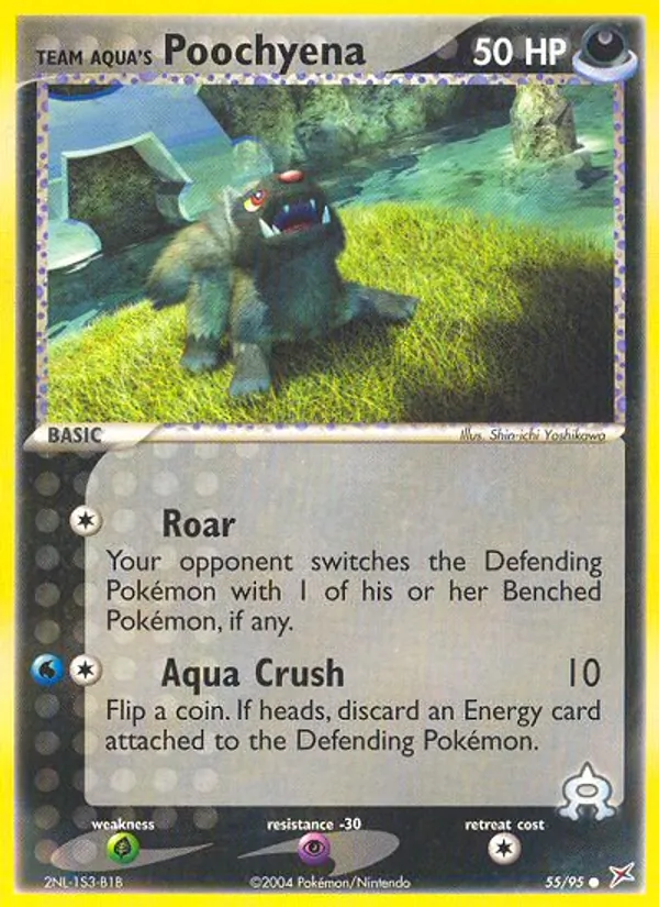 Team Aqua's Poochyena, Team Magma vs Team Aqua Nº 55