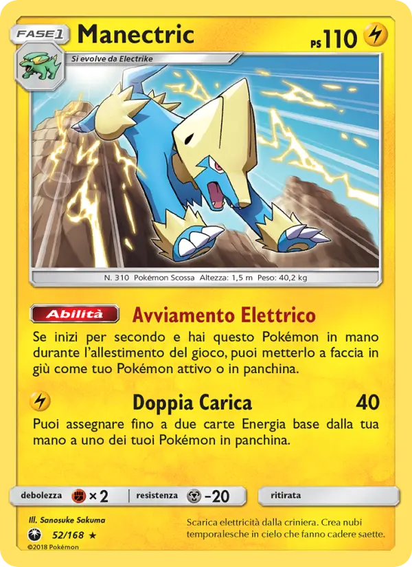 Manectric, Tempesta Astrale No. 52