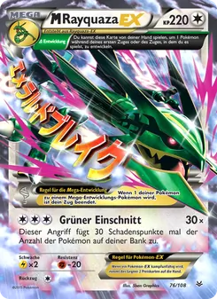 M-Rayquaza EX, Drachenleuchten Nº 76 Normal