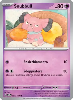 Snubbull, Ossidiana Infuocata No. 087 Normal