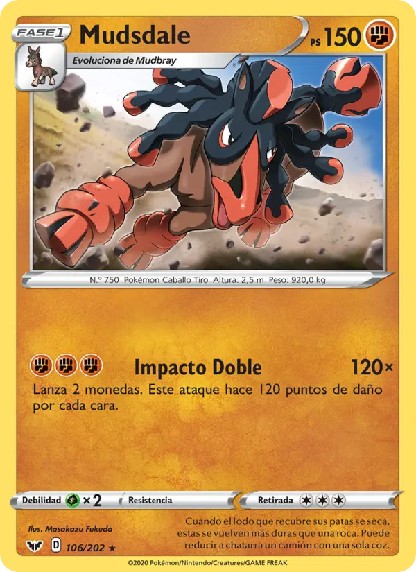 Mudsdale, Espada y Escudo Nº 106