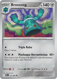 Bronzong, Fuegos Fantasmales No. 072 Normal
