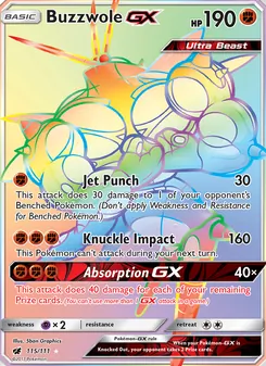 Buzzwole GX, Crimson Invasion Nº 115 Normal