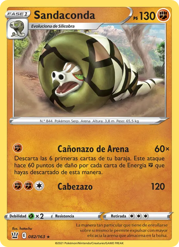 Sandaconda, Estilos de Combate Nº 82