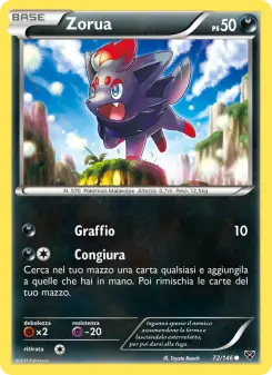 Zorua, XY Nº 72 Normal