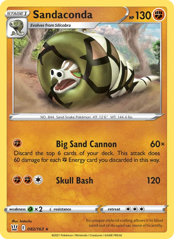Sandaconda, Battle Styles Nº 82