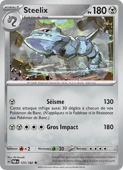 Steelix, Faille Paradoxe Nº 125 Holo