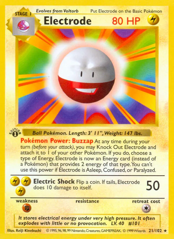 Electrode, Base Set Nº 21
