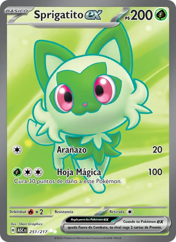 Sprigatito ex, Héroes Ascendentes No. 251