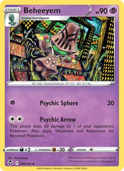 Beheeyem, Silver Tempest No. 080 Normal
