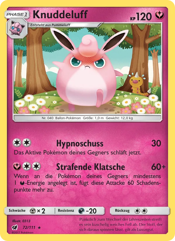 Knuddeluff, Aufziehen der Sturmröte Nº 72