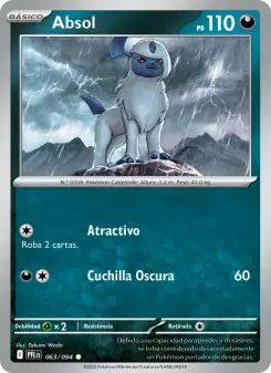 Absol, Fuegos Fantasmales No. 063 Normal