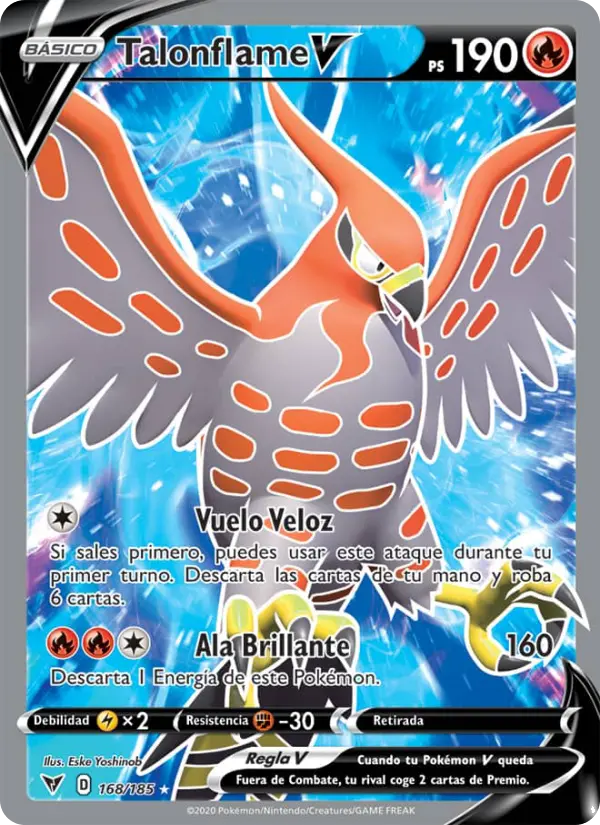 Talonflame V, Voltaje Vívido Nº 168