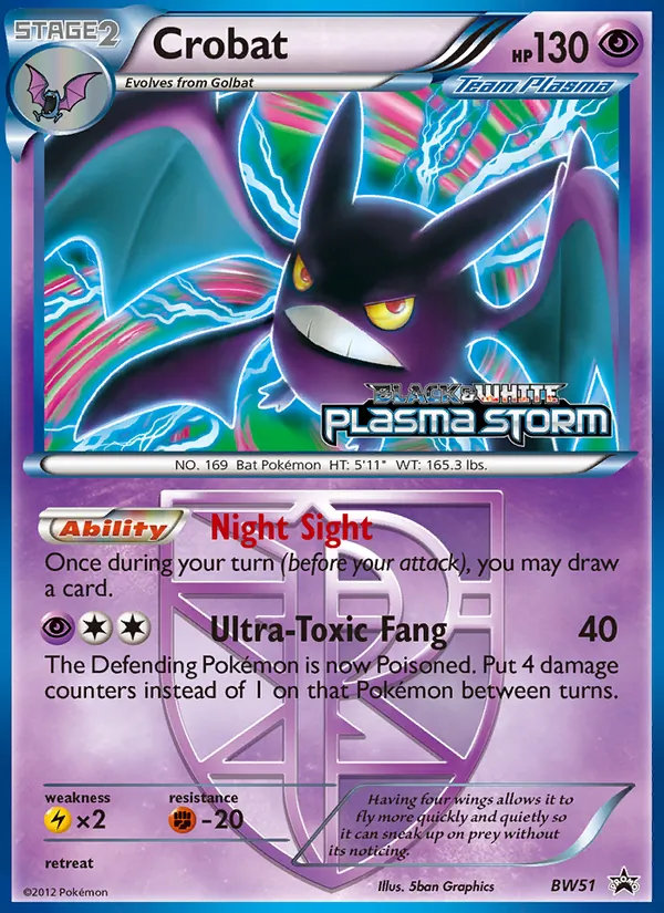 Crobat, BW Black Star Promos Nº BW51