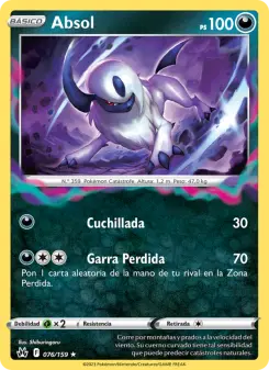 Absol, Cenit Supremo No. 076 Holo