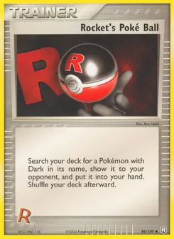 Rocket's Poké Ball, Team Rocket Returns Nº 89 Normal