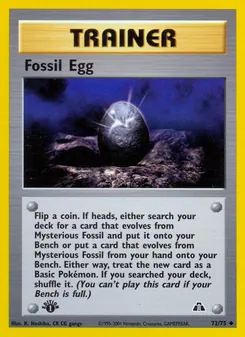 Fossil Egg, Neo Discovery No. 72 Normal