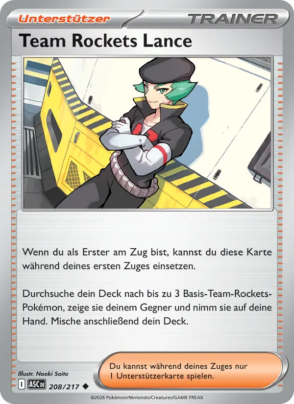 Team Rockets Lance, Erhabene Helden Nº 208