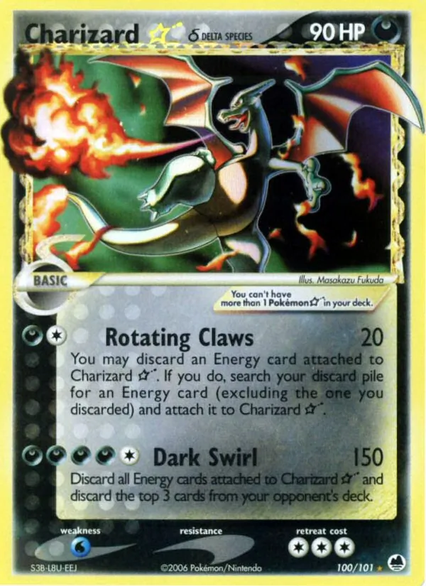 Charizard ☆ δ, Dragon Frontiers Nº 100