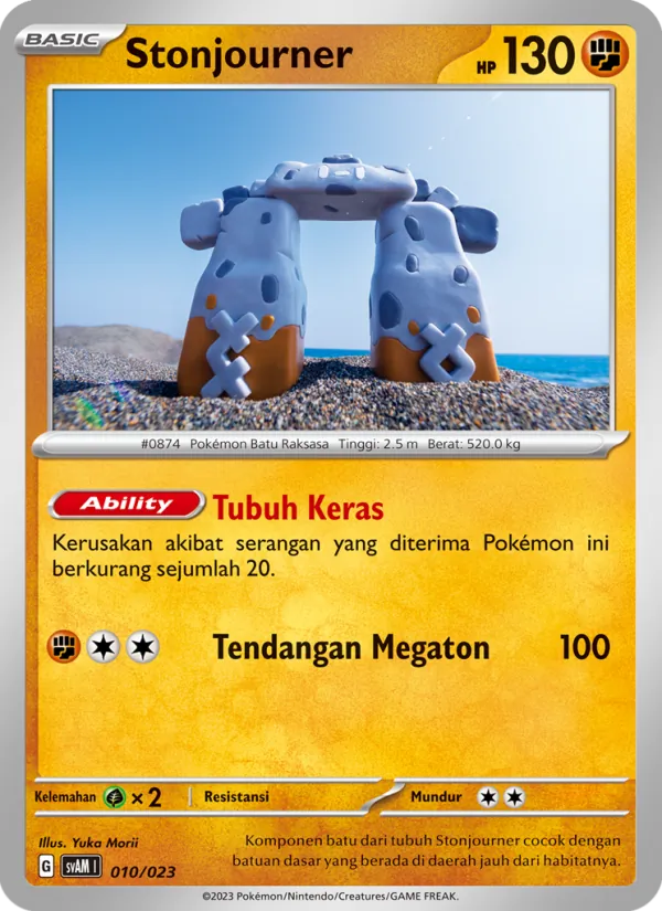 Stonjourner, Fuecoco & Ampharos ex Nº 010