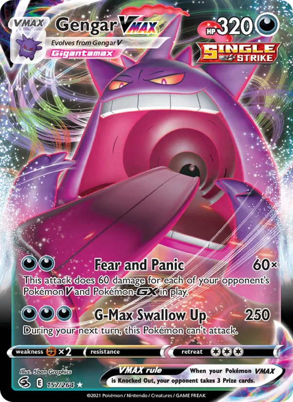 Gengar VMAX, Fusion Strike No. 157