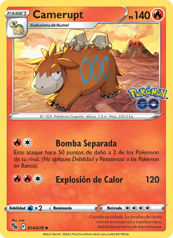 Camerupt, Pokémon GO No. 014