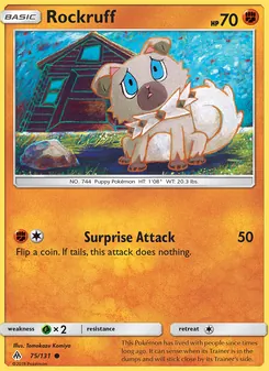 Rockruff, Forbidden Light No. 75 Normal