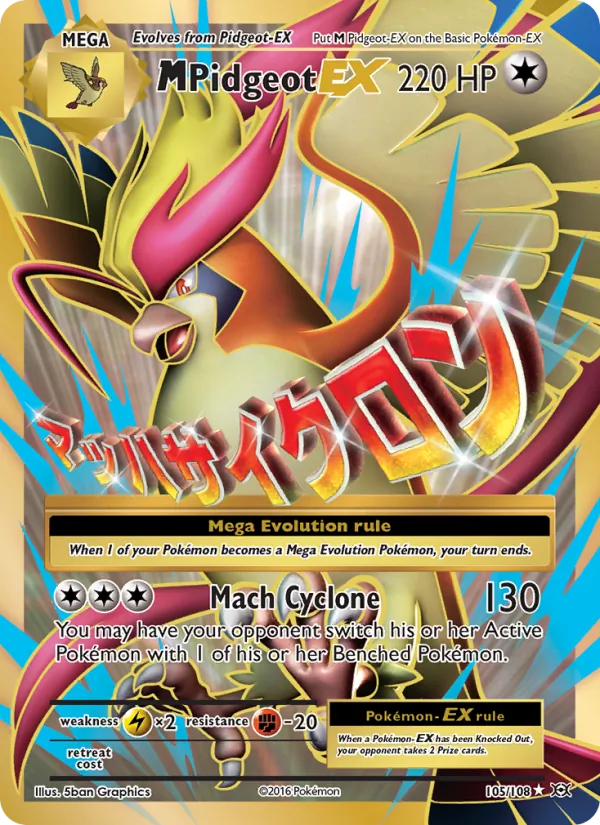 M Pidgeot EX, Evolutions Nº 105