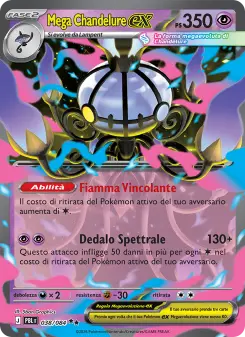 Mega Chandelure-ex, Buio Pesto Nº 038 Holo