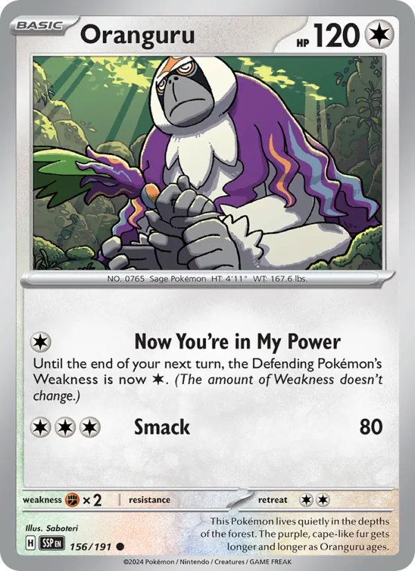 Oranguru, Surging Sparks No. 156