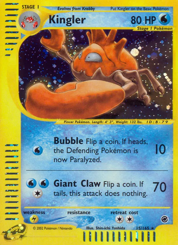 Kingler, Expedition Base Set No. 15