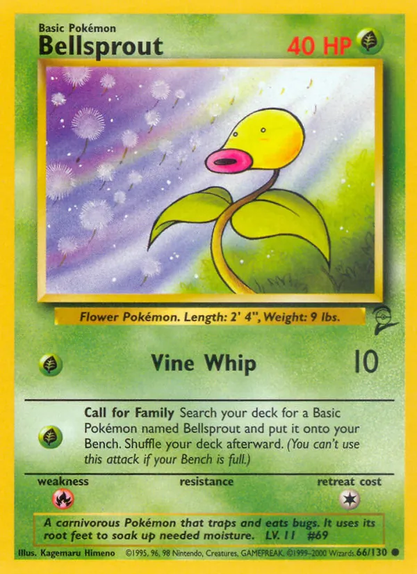 Bellsprout, Base Set 2 Nº 66