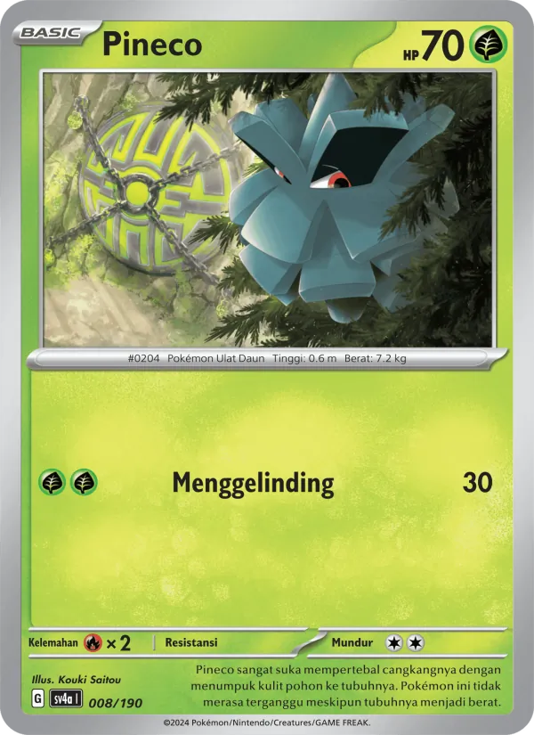 Pineco, Harta Berkilau ex Nº 008