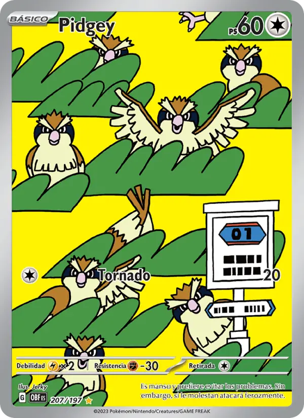 Pidgey, Llamas Obsidianas No. 207