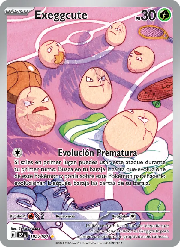 Exeggcute, Chispas Fulgurantes No. 192