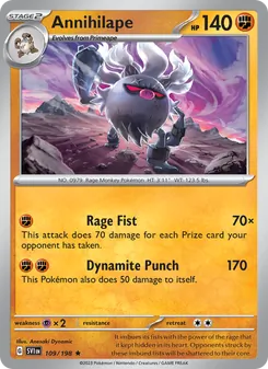 Annihilape, Scarlet & Violet No. 109 Holo