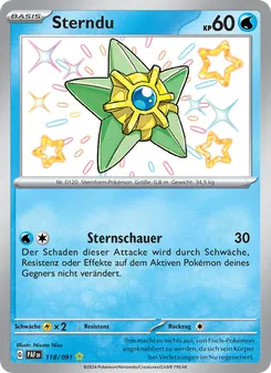 Sterndu, Paldeas Schicksale Nº 118 Holo