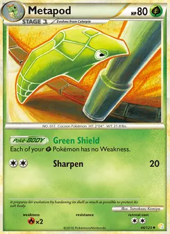 Metapod, HeartGold SoulSilver No. 46 Normal