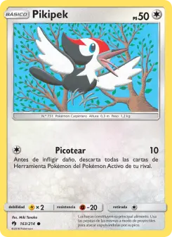 Pikipek, Truenos Perdidos Nº 163 Normal