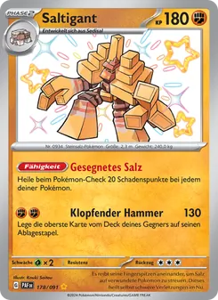 Saltigant, Paldeas Schicksale No. 178 Holo