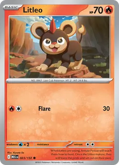 Litleo, Mega Evolution Nº 023 Normal
