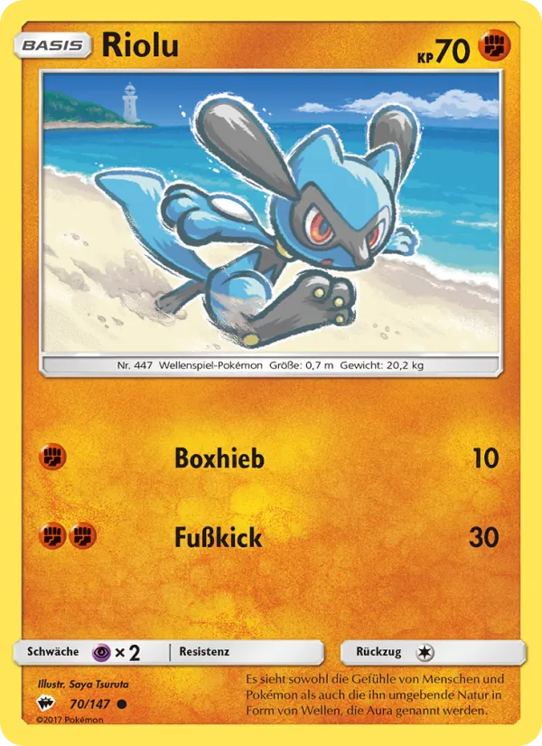 Riolu, Nacht in Flammen Nº 70