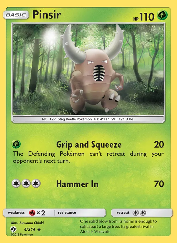 Pinsir, Lost Thunder No. 4