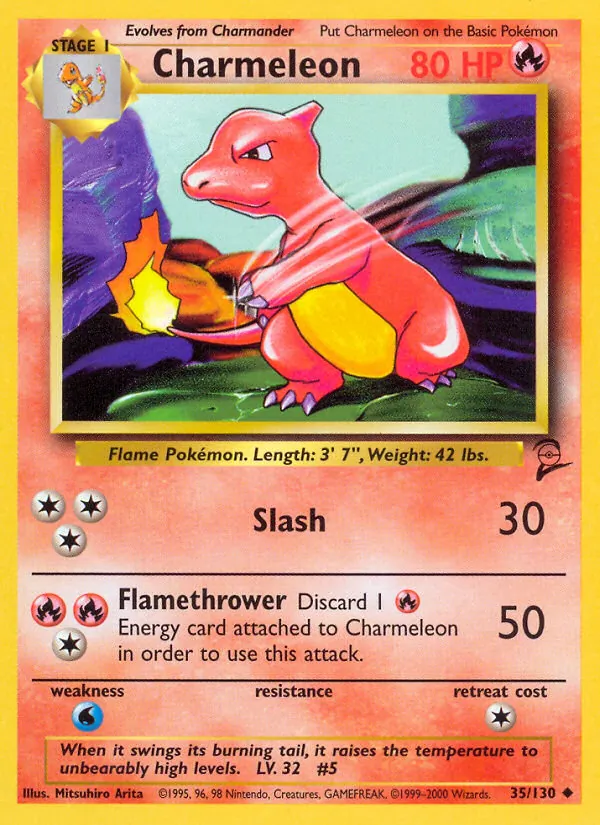 Charmeleon, Base Set 2 No. 35