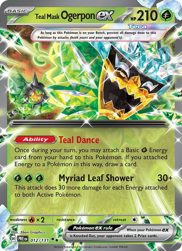 Teal Mask Ogerpon ex, Prismatic Evolutions No. 012