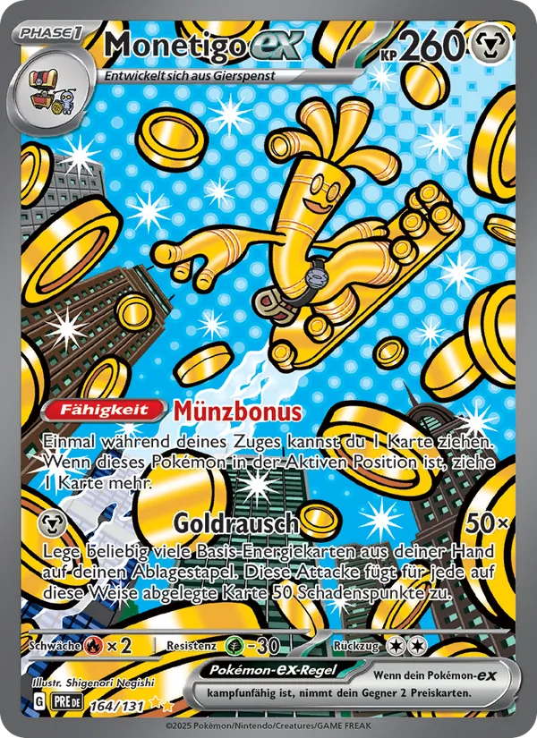 Monetigo-ex, Prismatische Entwicklungen No. 164