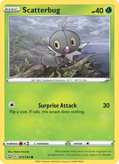 Scatterbug, Battle Styles No. 11 Normal